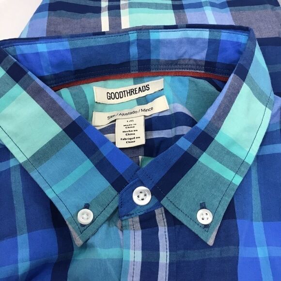 Goodthreads Slim-Fit Short-Sleeve Plaid Shirt (C9) - Picture 7 of 7